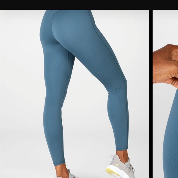 Motion 365 Fabletics By Celestial Blue Yoga Pants Legging Workout Pant 2X - Picture 3 of 16